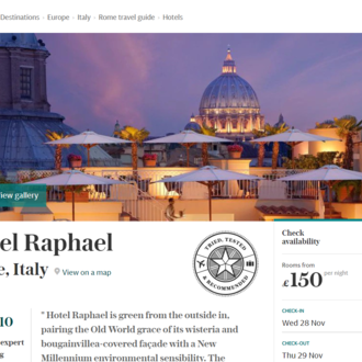 Hotel Raphaël - Relais & Châteaux 5 stelle lusso | Hotel nel Centro ...